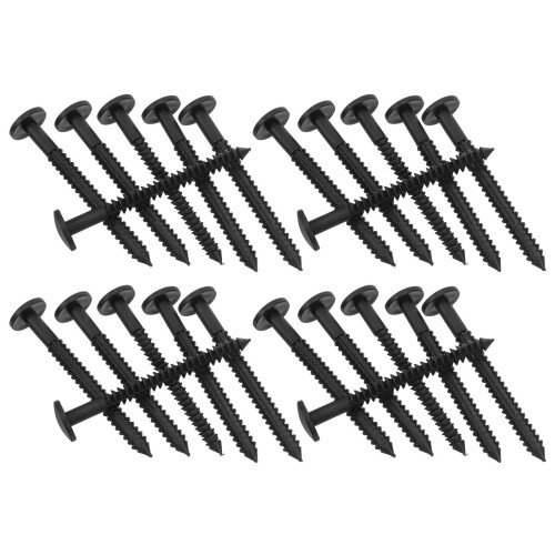 36Pcs Vinyl Shutter Fasteners Plastic Screws For Window Louver