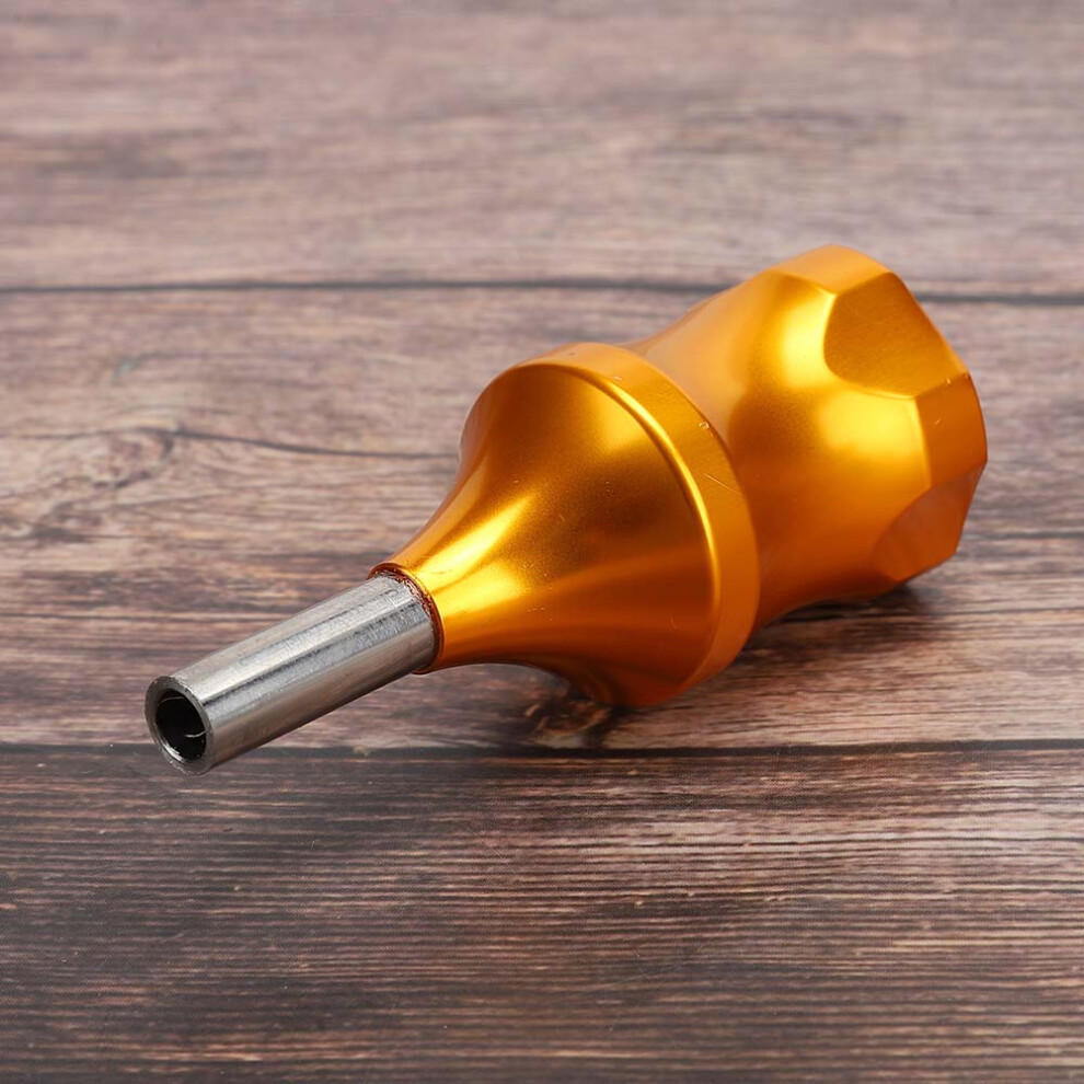 Gold 30Mm Alloy Tattoo Grip Handle - Non-Slip, Suitable For Coil & Motor Machines