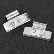 50 Stück Aluminium P-Form Reifenradgewichte 20g für Stahlfelgen