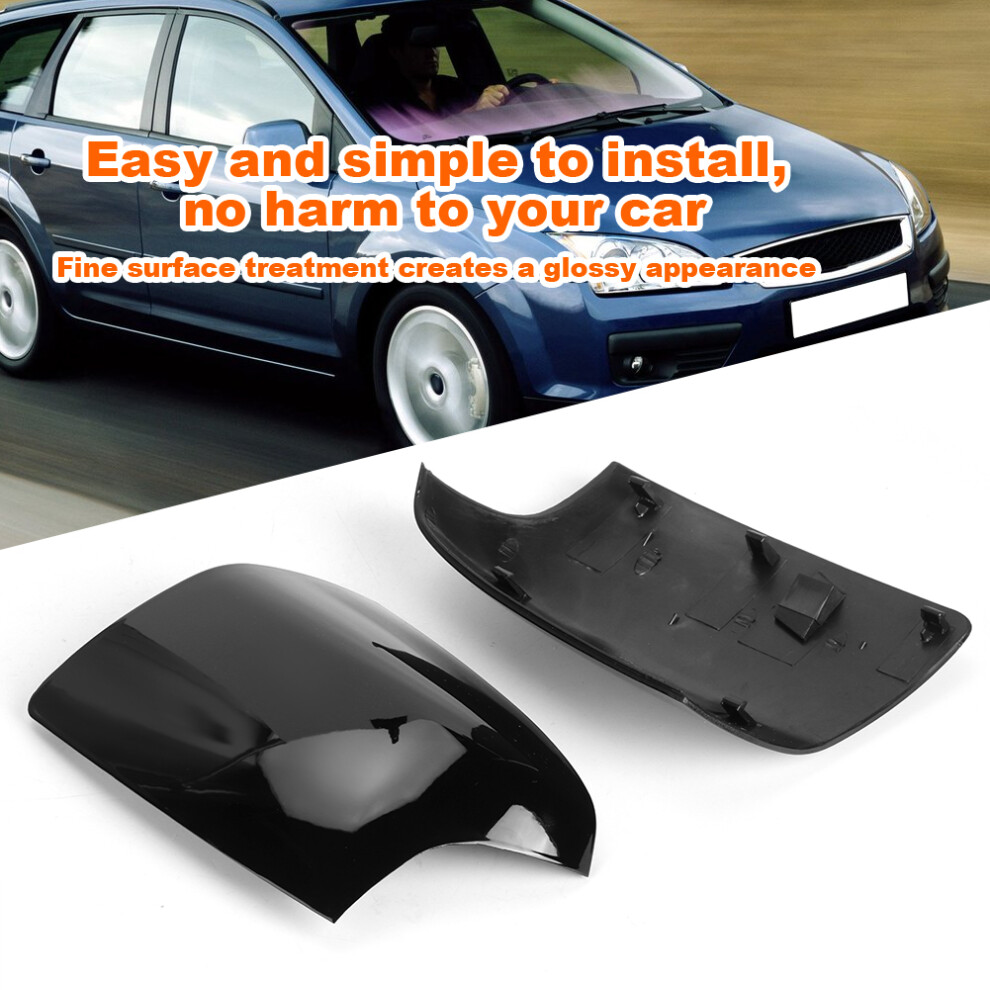 Rearview Mirror Cover Trim For Ford Focus Mk2 2005-2008, Abs, Fits With Turn Signal 7891362197780