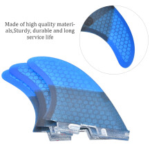 High-Quality FCS2 Blue Tail Fin: Easy Install for Surf Enthusiasts