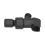Universal-Duscharmhalter, schwarz, für Handbrause, 4