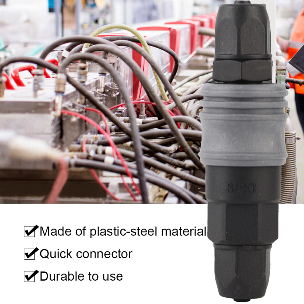 10Pcs Plastic Steel C Type Quick Connectors For 8/10/12Mm Pu Pipe 4391362198648