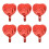 50 Stück rote Luftballons in Herzform, helle 5