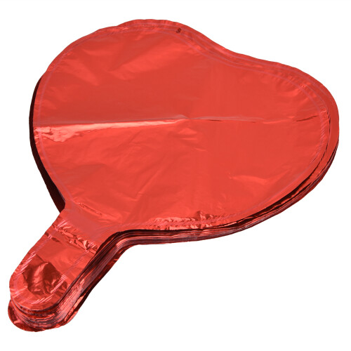 50 Stück rote Luftballons in Herzform, helle 1