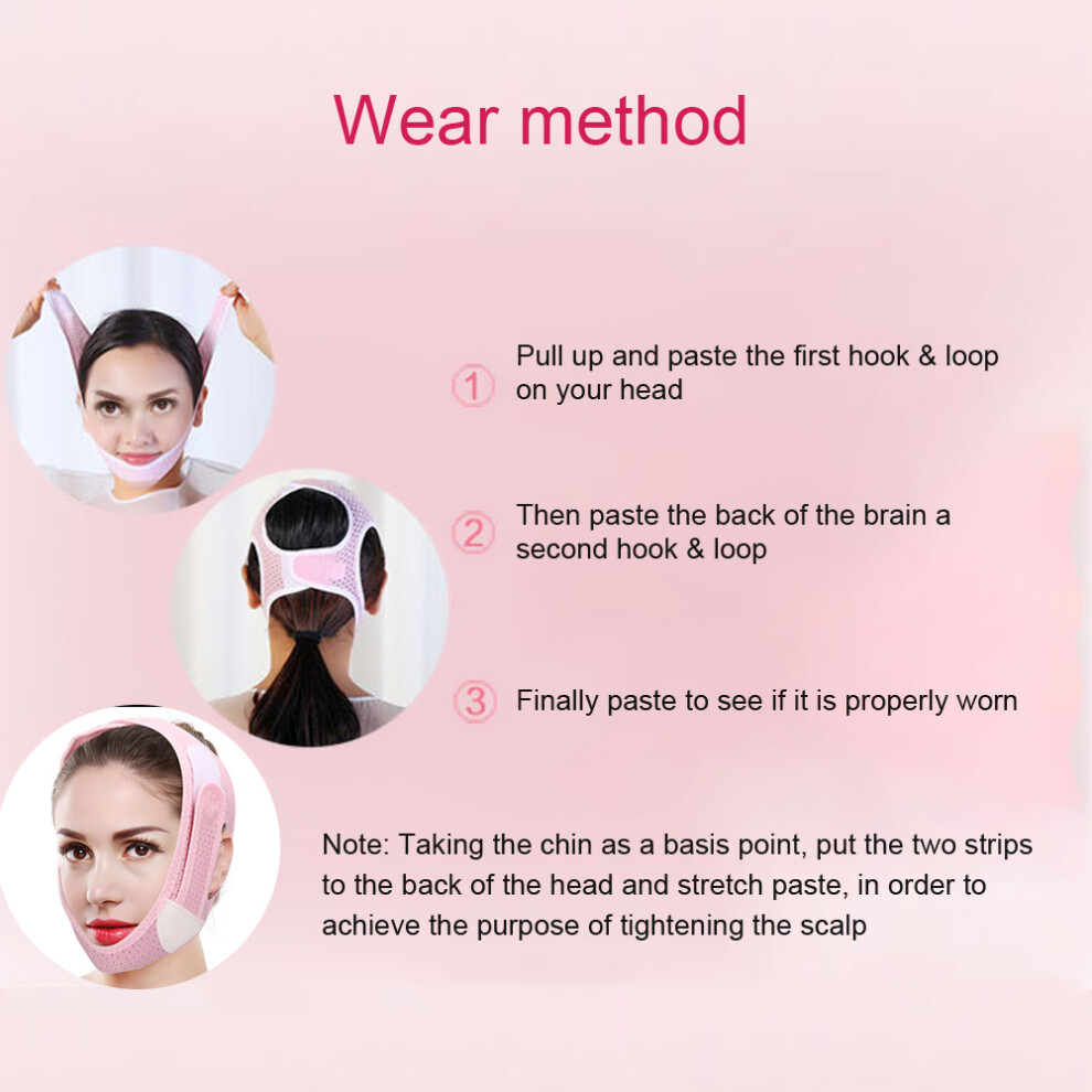 V Face Slimming Bandage High Elastic Face Skin Lifting Belt - Average Size