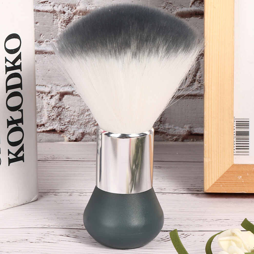 Unisex Grey Broken Hair Sweep Brush Barber Hair Cleaning Brush Gray Professional Salon Tool