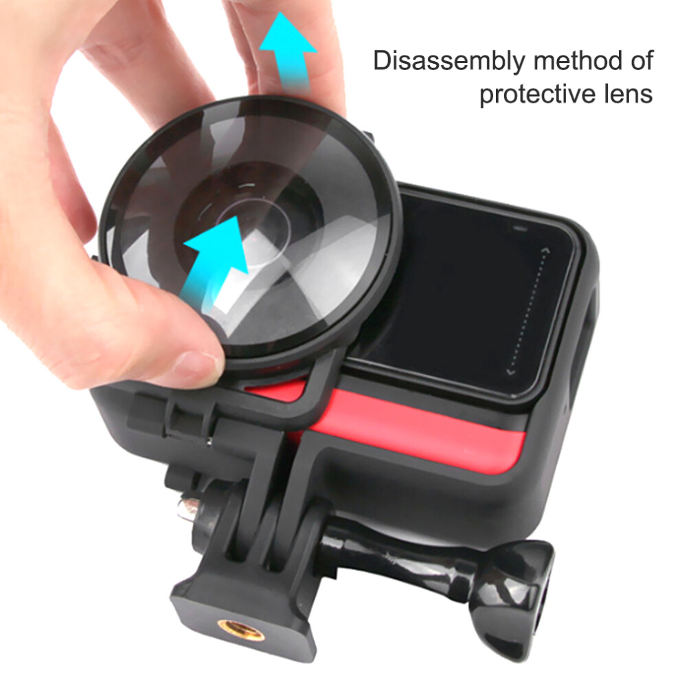 2Pcs Waterproof Plastic Panoramic Lens Protector For Insta360 One R Light 3201362202188
