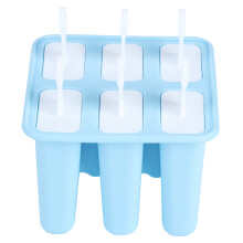 Reusable Blue Ice Cream Mold - 4 or 6 Piece Silicone, Kitchen Accessory