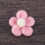 bolas de de com flores para artesanato e infantil rosa 8