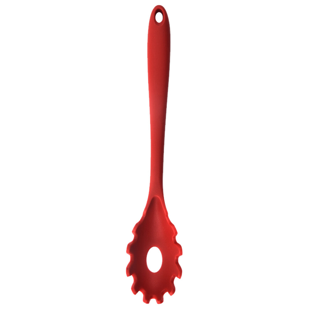Food Grade Spaghetti Server, Silicone Pasta Fork For Nonstick Cookware, Wide Spoon With Long Handle And Round Hanging Hole, Heat Resistant Up To-image-OPC-PMZXG2P-NEW
