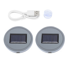 USB LED-sfeerlamp voor in het interieur, LED-bekerhouder voor in de auto met 7 RGB-kleuren en tot 17 kleurconversiemodi, onderzetters op