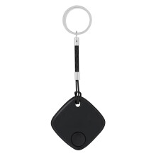 Luggage Tracker with Key Finder, Smart Tracker for Dogs - Smart Key Finder Locator - Anti-Lost Locator with Alarm Function for Dogs Black/White