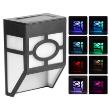 Retro Solar Wall Light Outdoor 2 LEDs 120x85x50 mm Waterproof
