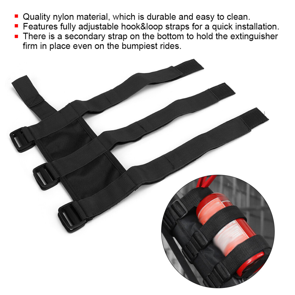 Durable Extinguisher Strap For Jeep Gladiator/Wrangler - Black 4111362211631