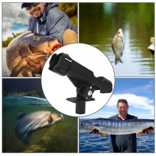 Multifunction Adjustable Boat Fishing Rod Bracket, Black, 420g