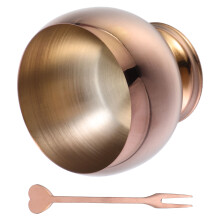 Conjunto De Tigelas Para Sorvete Aço Inoxidável Com Pé 9,5 Oz