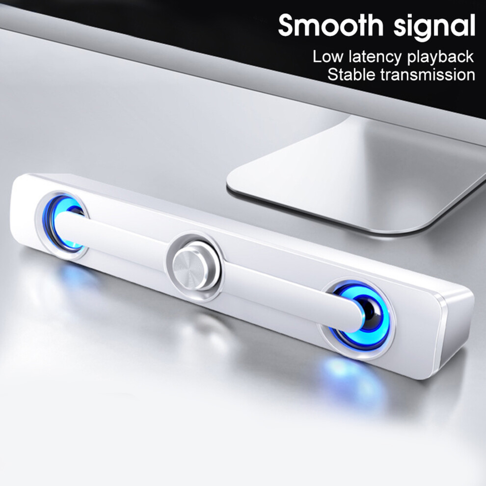Small 3.5Mm Notebook Speaker 3W Stereo, Portable White/Black 3551362213326
