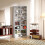 Homcom HOMCOM 640 CD Storage Unit 360 DVD Storage Tower w/ 18 Compartments White 1