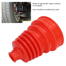 Red Silicone CV Axle Boot Cover Kit Universal Fit Ball Head Speed Clamp 70mm