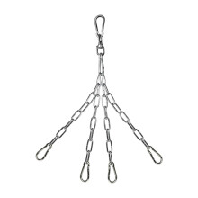 Punches Bag Hanger Connecting Hook Chain Stainless Steel Swivels Chain With Hook For Heavy Bag Gym Swing And Hammock