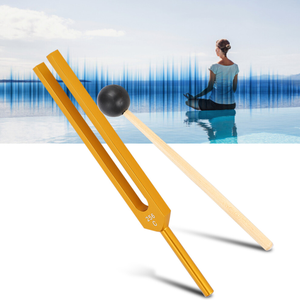 C256 Aluminum Tuning Fork Hammer Kit for Sound Vibration Healing Hearing Test