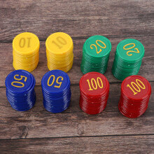 Poker Chips Set - 160pcs Included for Counting & Recreational Games