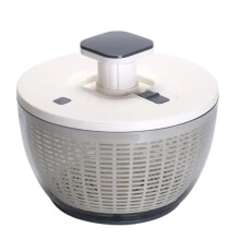 Large Capacity Rotating Press Vegetable Dehydrator, Fitness Meal Fruit Salad Water Drain Basket ,Home Multi-Function(6L Mail Order Box Packaging)