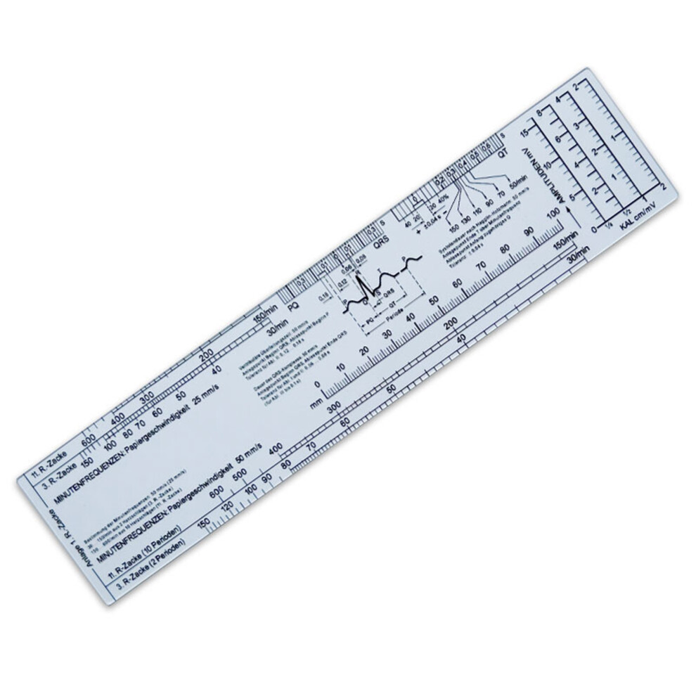 Heart Rate Scale Ruler for Interpretation Measurement Tool