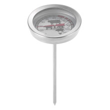 Hochpräzises Bratenthermometer, Küchenhelfer aus Edelstahl mit Temperaturanzeige, einfach zu bedienen und langlebig, ofenfest.