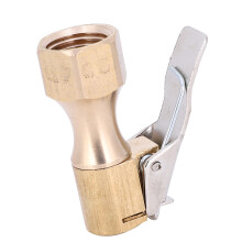 Copper Air Chuck Valve Connector 1/4 Inch Pump Nozzle Bicycle Repair Accessory