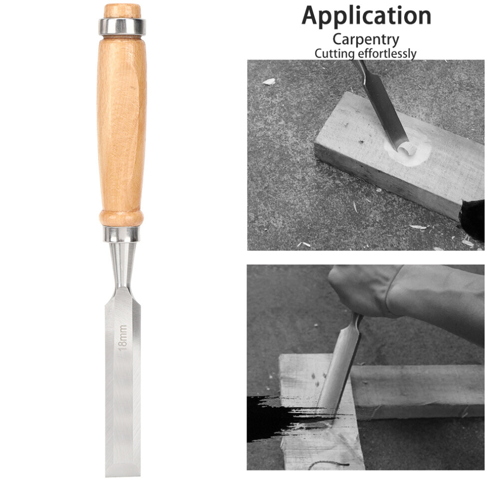 18Mm Chrome Vanadium Flat Chisel For Carpentry Woodworking 8481362220893