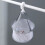 Schönheits-Eier Trockennetzkorb, 20 cm, Hellgrau, 360 Drehung 2