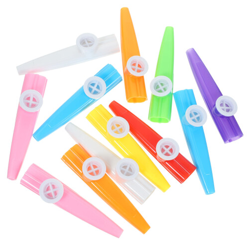 12 pezzi giochi a percussione kazoo per bambini, assortiti