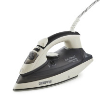 GEEPAS Steam Iron | Clothes Dry & Steam Press | 45s Fast Heat-Up, Vertical Steaming | Ceramic Soleplate & Adjustable Temperature