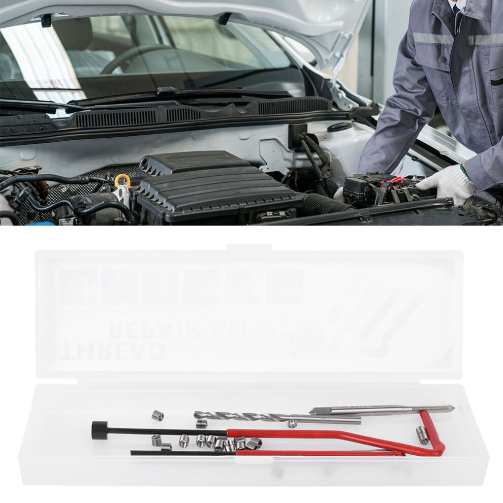 Thread Repair Kit M3 25Pcs With Transparent Storage Box For Machinery Repairs 4691362224263
