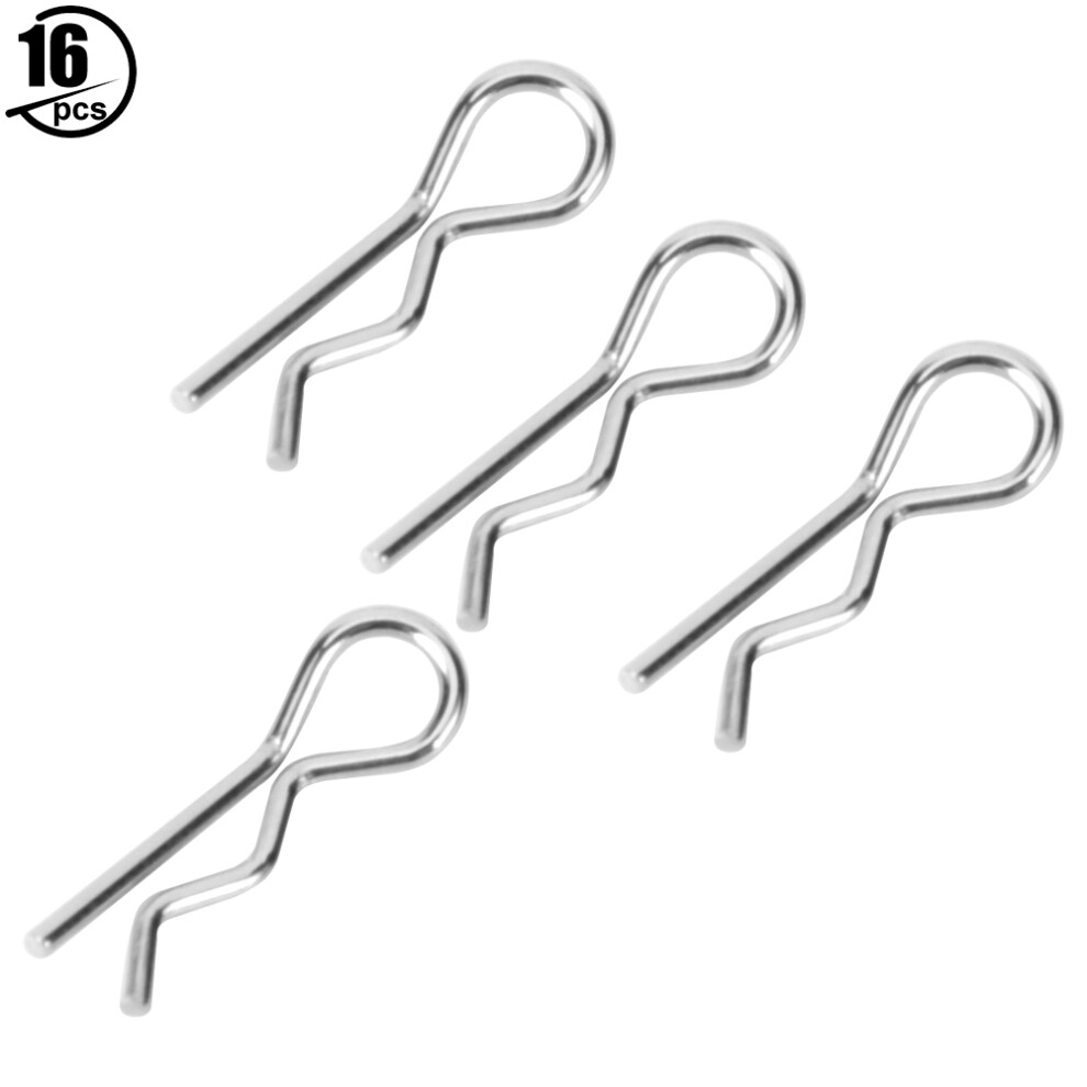 16Pcs Metal Body Shell Pins Clips For 1/18 Rc Cars Hs 18301-18312 7891362227517