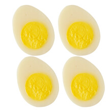 4 Stuks Gesimuleerde Gekookte Eieren Pvc Imitatie Eieren Voedsel