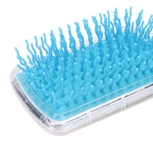 Children Cartoon Sequins Gasbag Hairdressing Comb Head Scalp Massage Tool White