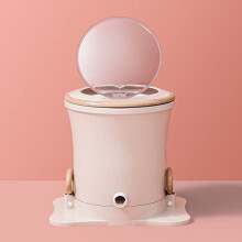 Portable Manual Dryer - Mini Hand Crank Washing Machine & Dehydrator for Camping,Electric Laundry Solution for Delicates (Apricot)