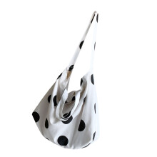 Fashionable Crossbody Bag For Women Dot Pattern Spacious-White