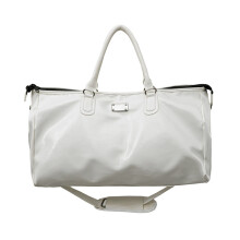 Hochwertige PU-Wochenendtasche, geräumige-Weiß