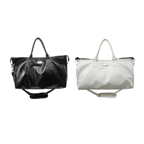 Hochwertige PU-Wochenendtasche, geräumige-Weiß 1