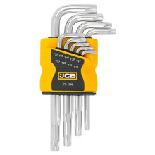 JCB 9 részes Torx kulcskészlet T10-T50 L típus Cr-V
