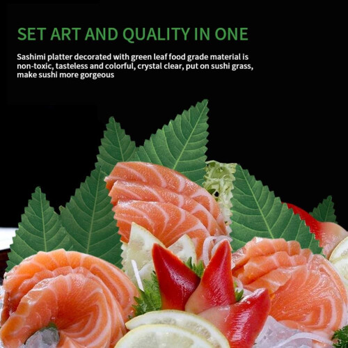 Στολίδια εστιατορίου για φύλλα πιάτου Sashimi, φρέσκια και φυσική εμφάνιση, άοσμη, μη 2