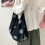 Modern Korean Dotted Shoulder Bag Lightweight Spacious-White 7