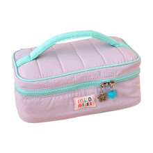 Fashionable Color Contrast Cosmetic Travel Bags Spacious-Purple