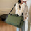 Practical Large Travel Duffle Bag Wet Dry Separation-Khaki 6