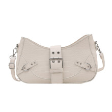 Mode onderarmtas PU-leer bezaaid Crossbody okseltas-Wit