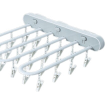 Wandmontierter Wäschetrockner, faltbarer ABS-Kleiderbügel, Weiß, 90g